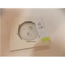 GEMSTONES -  2 TTL - CITRINE (ROUND)  & WHITE TOPAZ(OVAL)