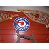 Image 1 : AUTOMOTIVE MEMORABILIA - METAL SIGN - ROUND - PONTIAC SERVICE