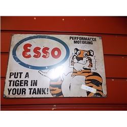 AUTOMOBILIA MEMORABILIA - METAL SIGN - ESSO