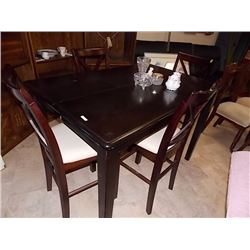 DINING TABLE - CAPPACINO HEIGHT - WITH LEAF