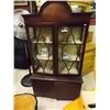 Image 1 : VINTAGE CHINA CABINET - 80" TALL - GLASS 2 CRACKS