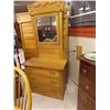 Image 1 : VINTAGE EAST LAKE QUEBEC ASH DRESSER WITH MIRROR - CIRCA 1870