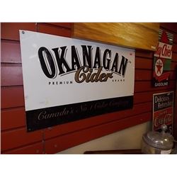 BREWERS COLLECTIBLE SIGN - METAL - OKANAGAN CIDER METAL