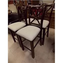 BAR HEIGHT UPHOLSTERED DINING CHAIRS - 24" SEAT - 8 TTL