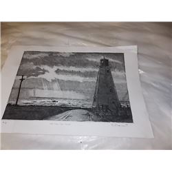 LIMITED EDITION LIGHT HOUSE PRINT - SIGNED
