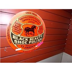 MEMORABILIA - METAL SIGN - BLACK BEAUTY SHOE POLISH
