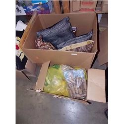 BOX - THROW PILLOWS, COIN SORTER & MORE - 2 TTL