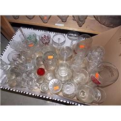 BOX OF ASSORTED GLASSES
