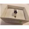 Image 1 : RING - CUBIC ZIRCONIA IN STERLING SILVER SETTING - RETAIL ESTIMATE $75