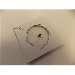 GEMSTONES -  2 TTL - WHITE TOPAZ (PEAR?) & GARNET(PEAR)