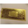 Image 2 : GOLD FOIL BILL - 24 K - USA $1 - not legal tendar