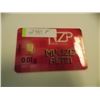 Image 1 : INVESTOR BAR - .995 GOLD 0.01 GRAM EACH - MINT SEALED BY NZP WITH SERIAL NUMBERED & CERTIFIED AUTHEN