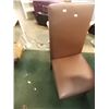 Image 1 : LEATHER DINING CHAIRS - 4 X BID