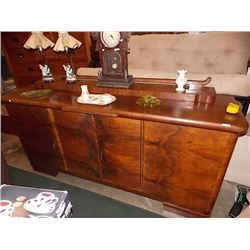 ART DECO BURL WALNUT SIDEBOARD circa. 1930