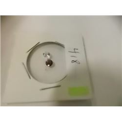 GEMSTONES -  2TTL - GARNET (ROUND) & WHITE TOPAZ(ROUND)