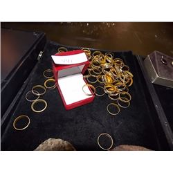 FASHION BAND RINGS - 1 PACKAGE PER LOT - ~100 PER PACK