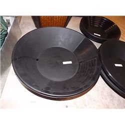 NEW GOLD PAN - ESTWING - BLACK PLASTIC - LARGE