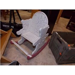 CHILD'S SHABBY SHEEK ROCKER