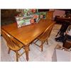 Image 1 : SOLID WOOD TABLE WITH 4 CHAIRS