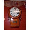 Image 1 : ANTIQUE PENDULUM REGULATOR WALL CLOCK - CIRCA 1820 - HAS KEY & PENDULUM