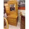 Image 1 : VINTAGE EAST LAKE QUEBEC ASH DRESSER WITH MIRROR - CIRCA 1870