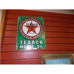 AUTOMOTIBILIA MEMORABILIA - METAL SIGN - TEXACO