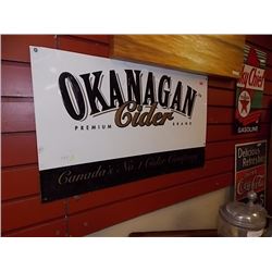 BREWERS COLLECTIBLE SIGN - METAL - OKANAGAN CIDER METAL