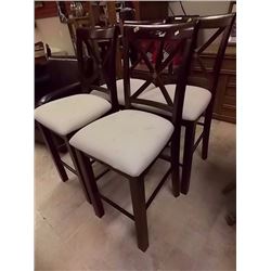 BAR HEIGHT UPHOLSTERED DINING CHAIRS - 24" SEAT - 8 TTL