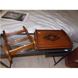 WOOD TRAY, WOOD SPOON HOLDER SHELF