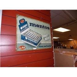 MEMORABILIA - METAL SIGN - MENTOS