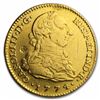 1774-M PJ Spain Gold 2 Escudo Coin AU 243 Years Old