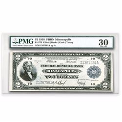 1918 (I-Minneapolis) $2 FRBN Battleship VF-30 PMG EXTREMELY RARE