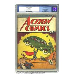 Action Comics #1 (DC, 1938) CGC VG- 3.5 Cream to off-white pages.