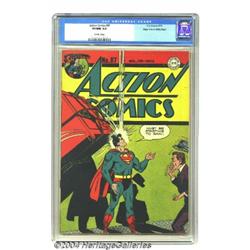 Action Comics #87 Mile High pedigree (DC, 1945) CGC VF/NM 9.0 Off-white pages.