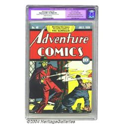 Adventure Comics #40 Mile High pedigree (DC, 1939) CGC Apparent NM- 9.2 Slight (A) Off-white to w