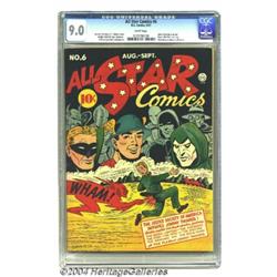 All Star Comics #6 (DC, 1941) CGC VF/NM 9.0 White pages.