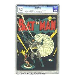 Batman #13 (DC, 1942) CGC NM- 9.2 Off-white to white pages.