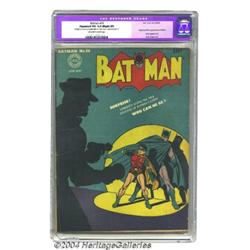 Batman #16 (DC, 1943) CGC Apparent VG 4.0 Slight (P) Off-white to white pages.
