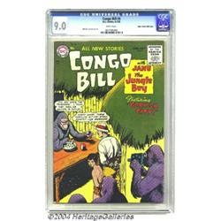 Congo Bill #6 Mile High pedigree (DC, 1955) CGC VF/NM 9.0 White pages.