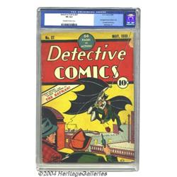 Detective Comics #27 (DC, 1939) CGC VG 4.0 Cream to off-white pages.