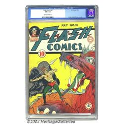 Flash Comics #31 (DC, 1942) CGC NM- 9.2 Off-white to white pages.