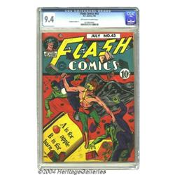 Flash Comics #43 (DC, 1943) CGC NM 9.4 Off-white to white pages.