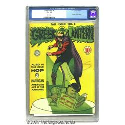 Green Lantern #8 (DC, 1943) CGC VF+ 8.5 White pages.