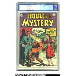 House of Mystery #4 White Mountain pedigree (DC, 1952) CGC NM+ 9.6 White pages.