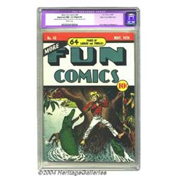 More Fun Comics #43 Mile High pedigree (DC, 1939) CGC Apparent NM- 9.2 Slight (P) Off-white pages