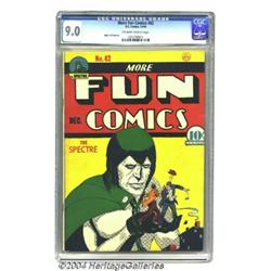 More Fun Comics #62 (DC, 1940) CGC VF/NM 9.0 Off-white to white pages.