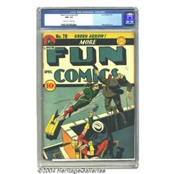 More Fun Comics #78 (DC, 1942) CGC NM- 9.2 Cream to off-white pages.