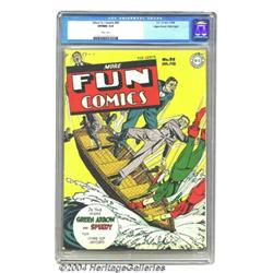 More Fun Comics #95 Mile High pedigree (DC, 1944) CGC VF/NM 9.0 White pages.
