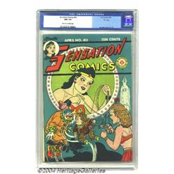 Sensation Comics #40 "D" Copy pedigree (DC, 1945) CGC NM 9.4 Off-white to white pages .