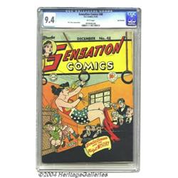 Sensation Comics #48 San Francisco pedigree (DC, 1945) CGC NM 9.4 White pages.